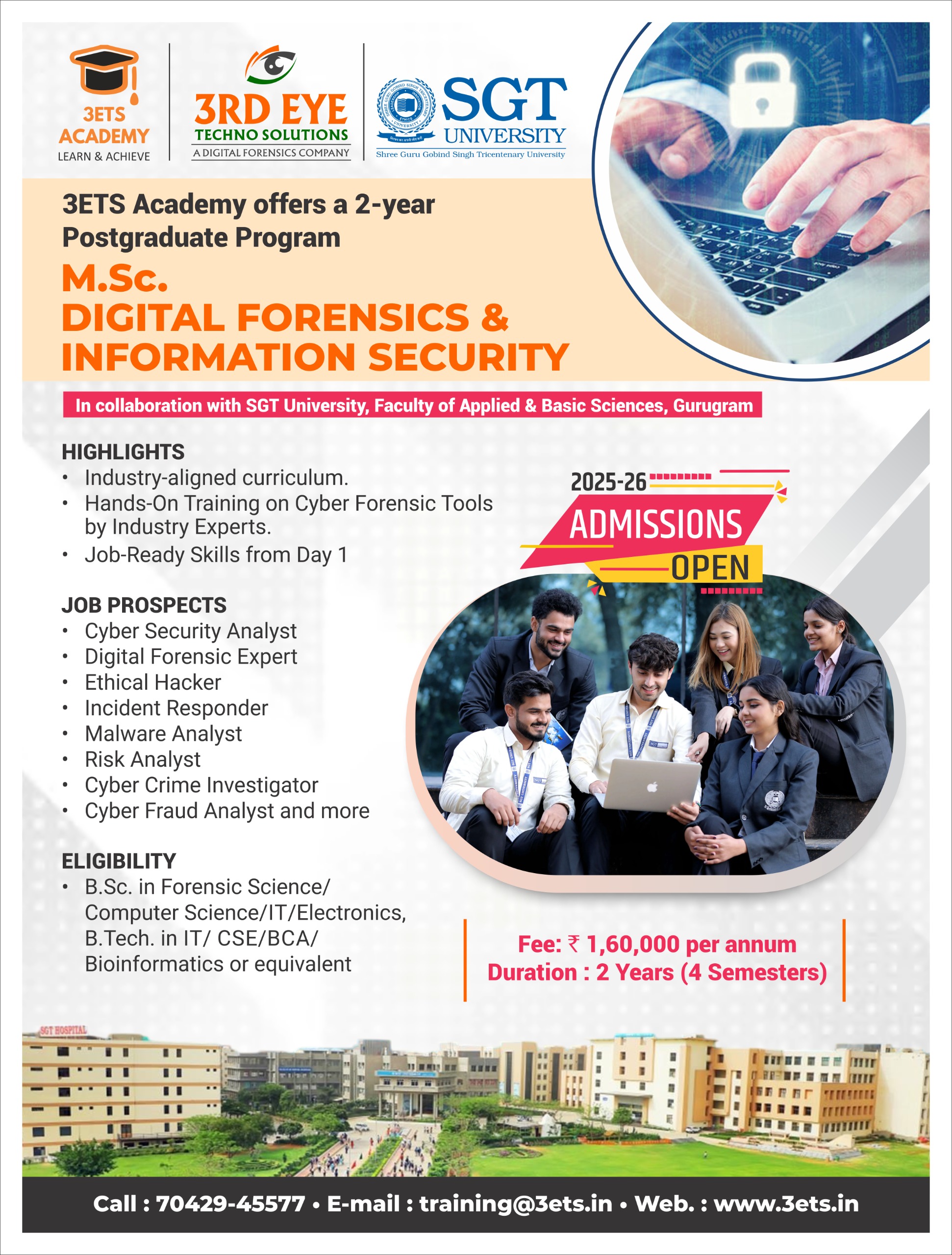 M.Sc. Digital Forensics 2 Year Programs
